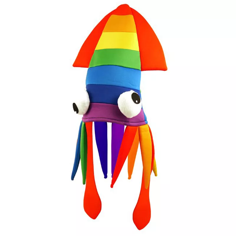 Ocean Sea Animal Rainbow Squid Hat för fest Tillämplig scen