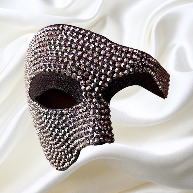 karneval diamantuppsättning halv Face maskerad mask