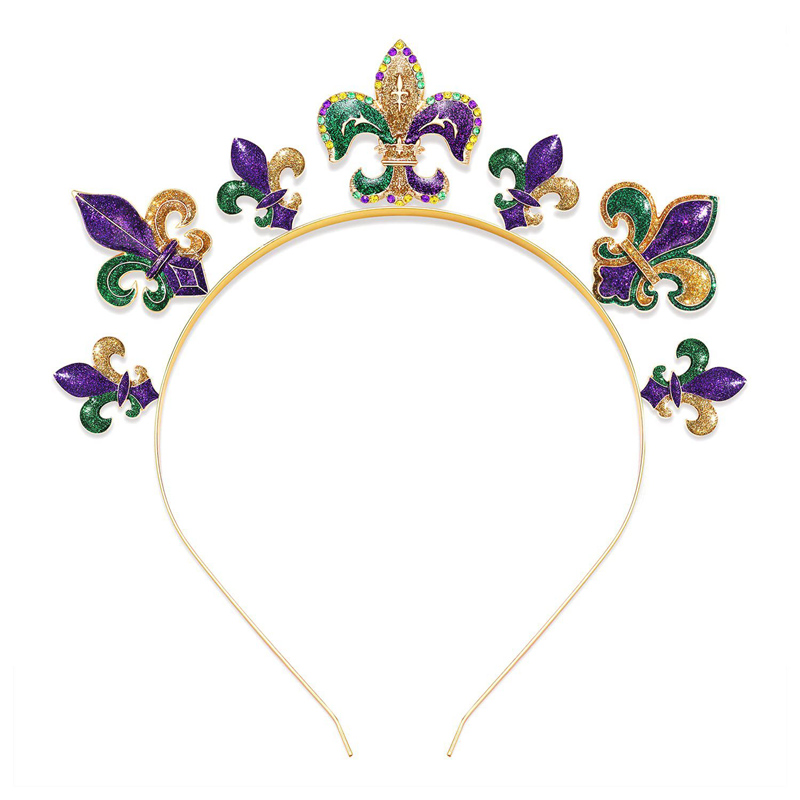 Karneval glitter strass hårband