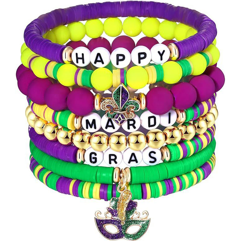 Carnival Mardi Gras armband tillbehör