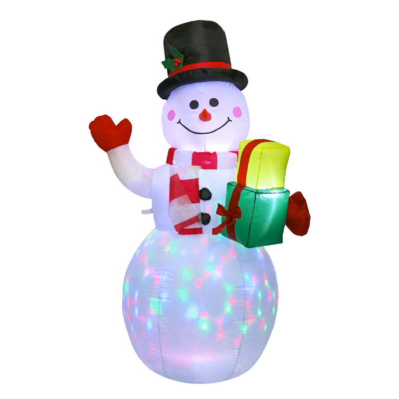 Juldekoration gummibåtar snögubbe presentdekor