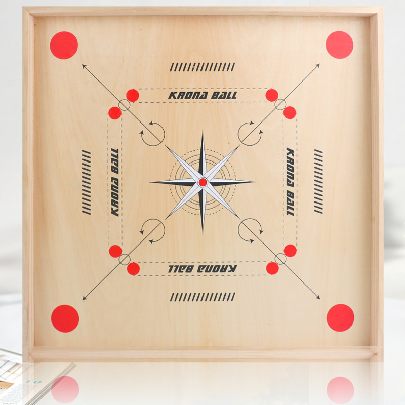 Myntspelstycken trä Carrom Board