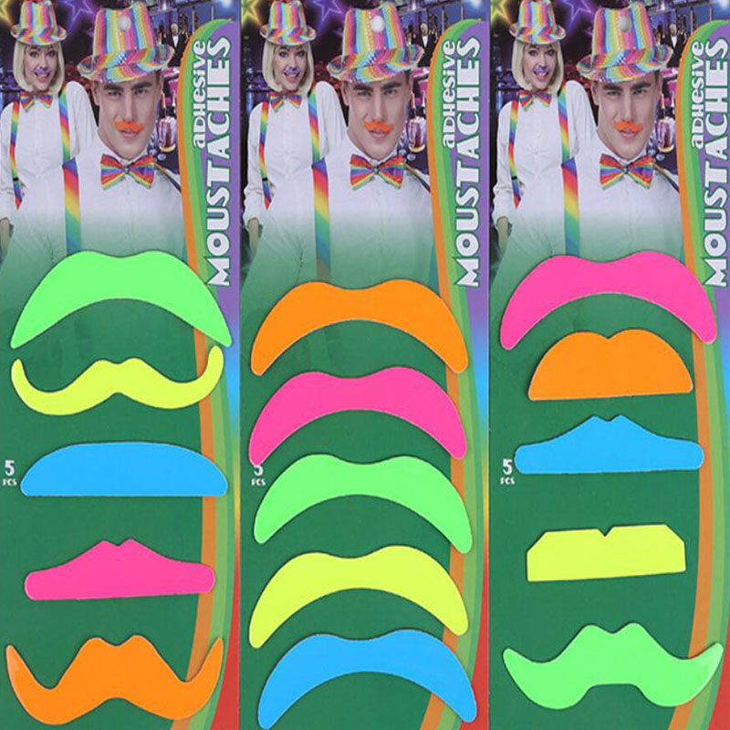 Färgglad styrmustasch