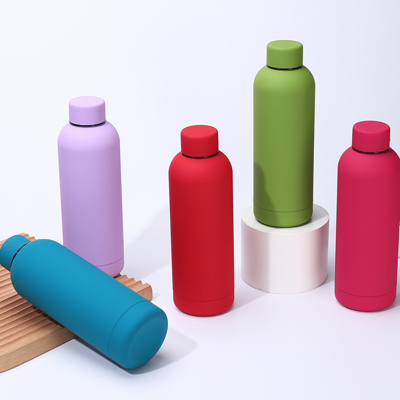 Färgglad vattenflaska i rostfritt stål
