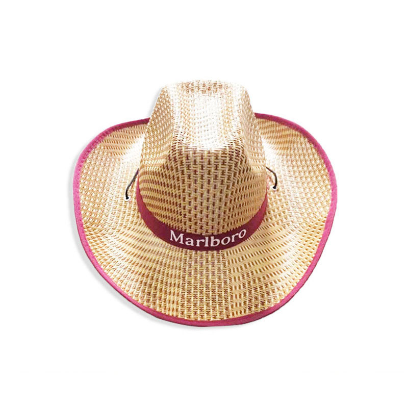 Straw Paper Solskydd Bred brättad Panama Straw Hat