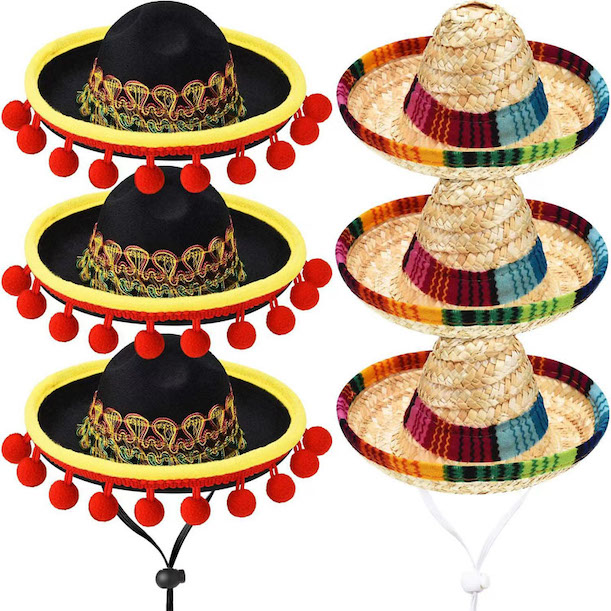 Mini mexikanska Sombrero Party Hattar