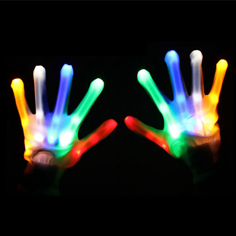 Blinkande LED -handskar