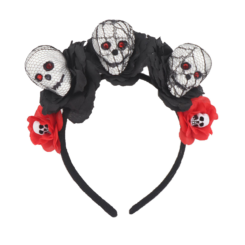 Blommor skalle spöke hårband