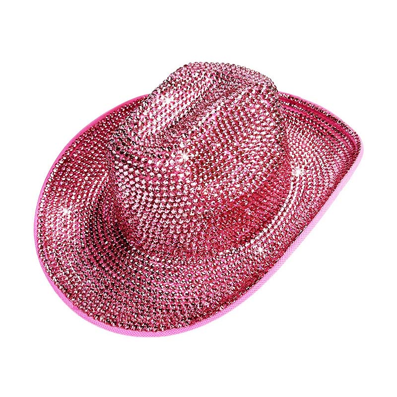 Full diamanter fest cowboy hatt