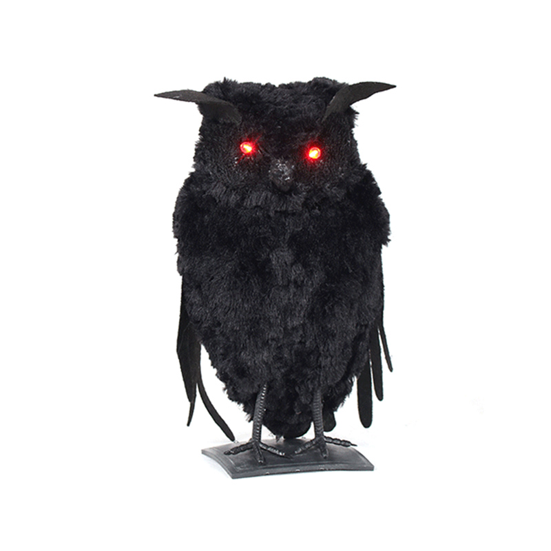 Halloween dekoration lilla svart fjäderdjur