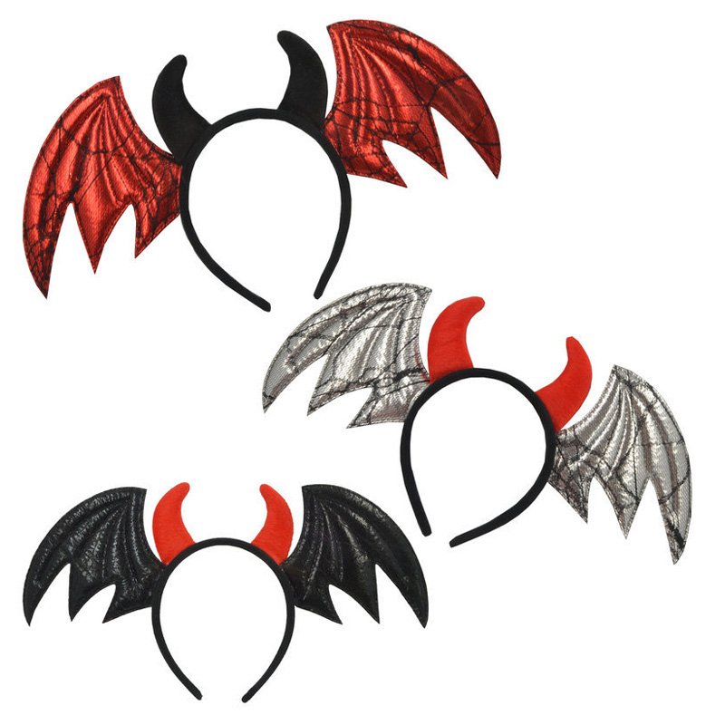 Halloween Festival Bat Wing Pannband För Barn