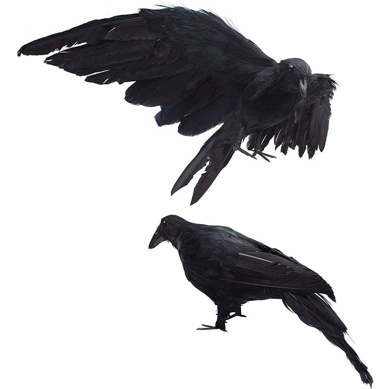 Halloween figurer crow leksaker