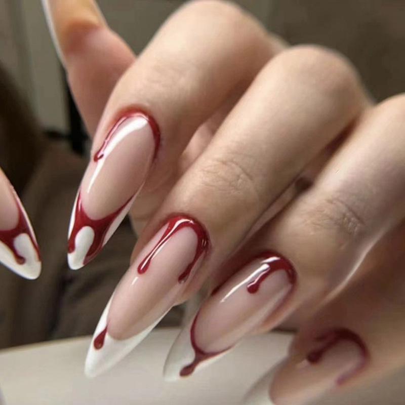 Halloween Long Pointed Wearing Nail Patch