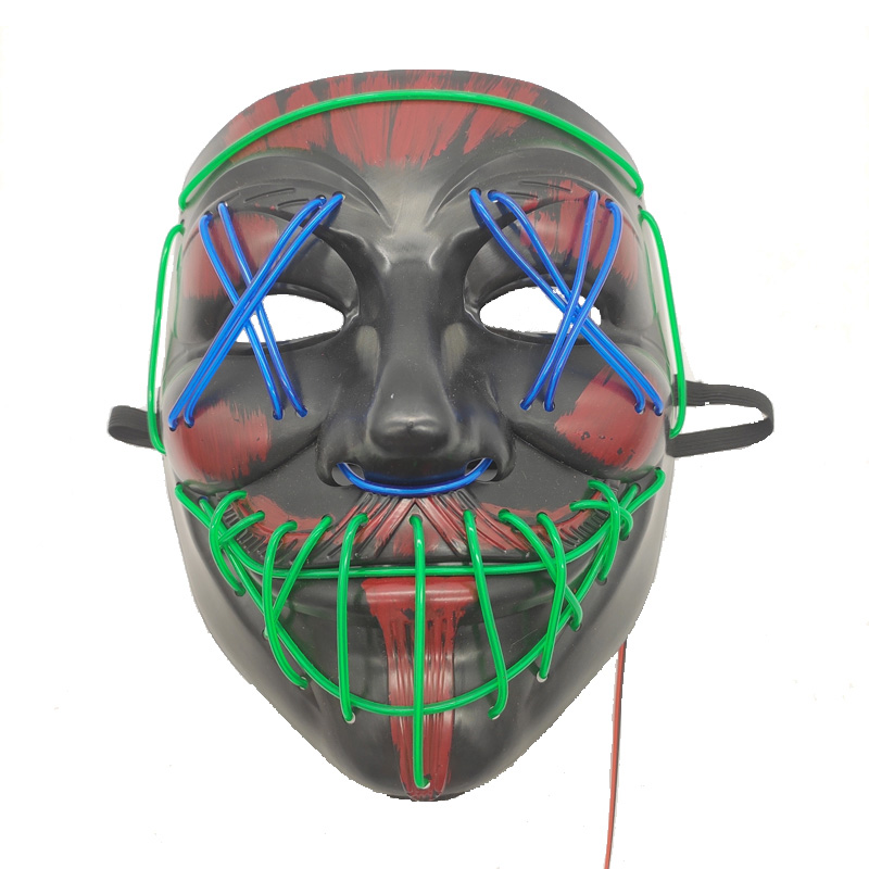 Halloween Neon Led Purge Mask