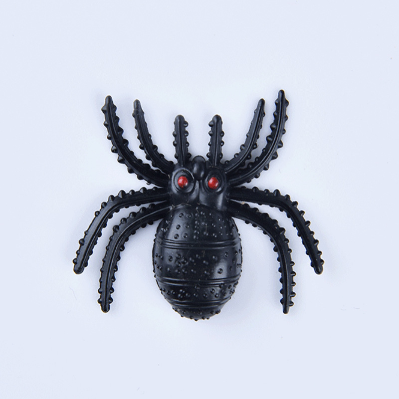 Halloween plast svarta spindlar