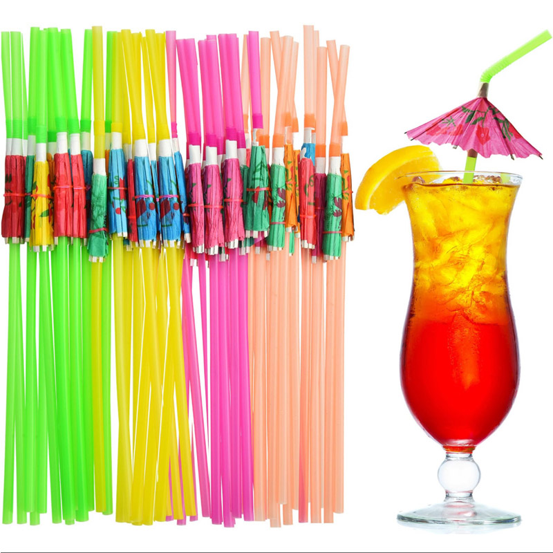 Hawaiian Style Sun Paraply Straw