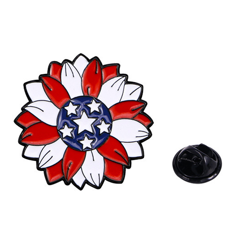 Independence Day Souvenir Metal Badge Pin