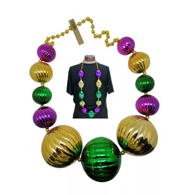 Jumbo Mardi Gras pärlhalsband