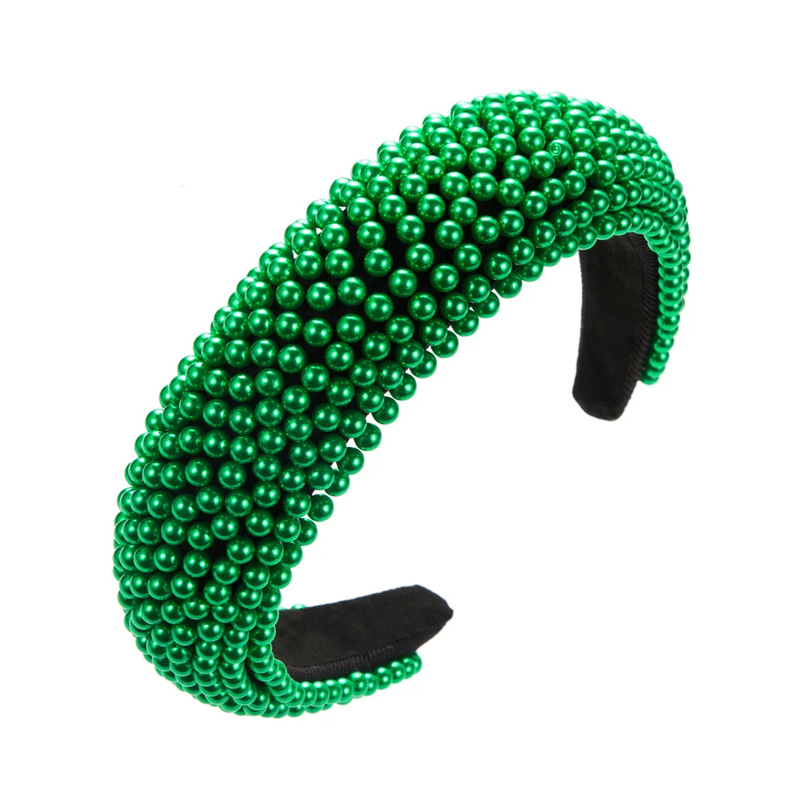 Mardi Gras Day Pearl Beaded Pannband