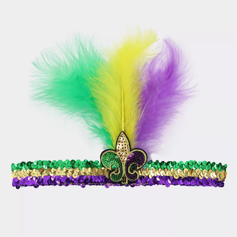 Mardi Gras pannband