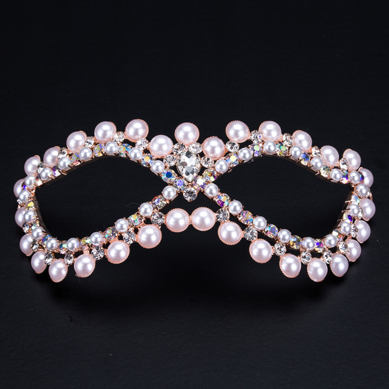 Maskerade strass kristallögonmask