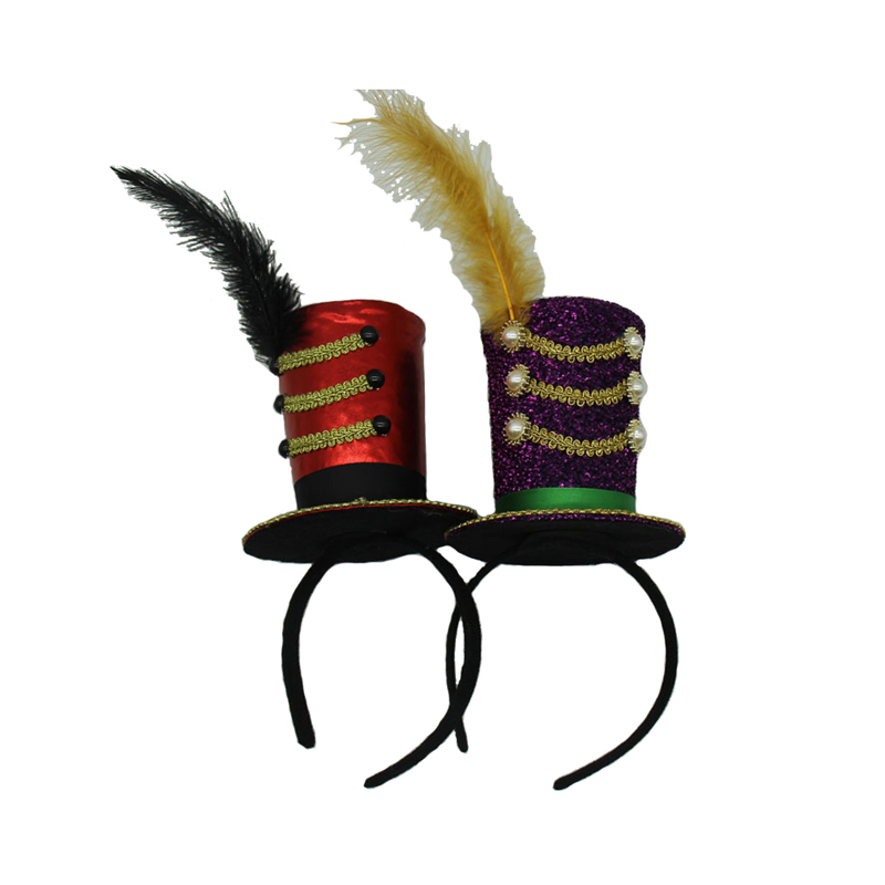 Mini Ringmaster ringledare liten topphatt pannband