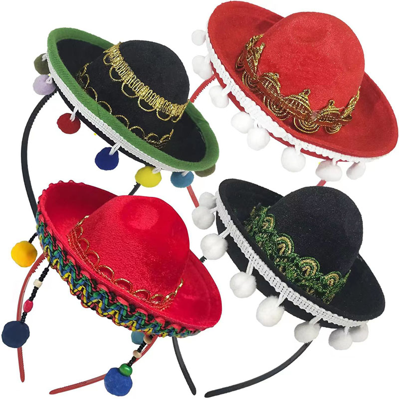 Mini Brätte Hatt Mexican Fun Fiesta Hatt