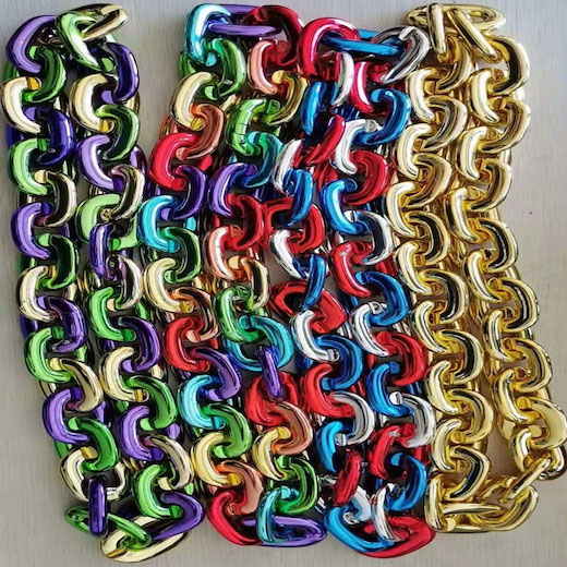 Överdriven Choker Chain Resin halsband för fest