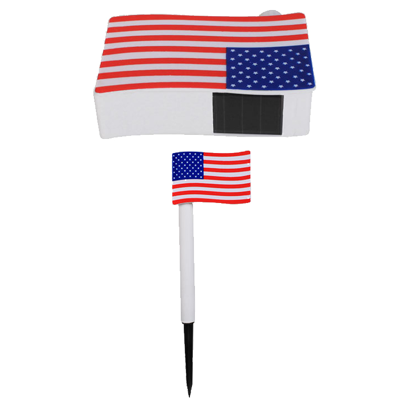 Utomhus LED Solar Lawn Flag Lights