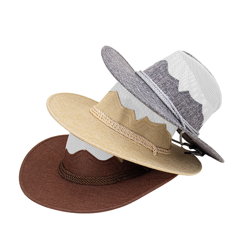 Utomhus resor Straw Beach Cowboy Hattar