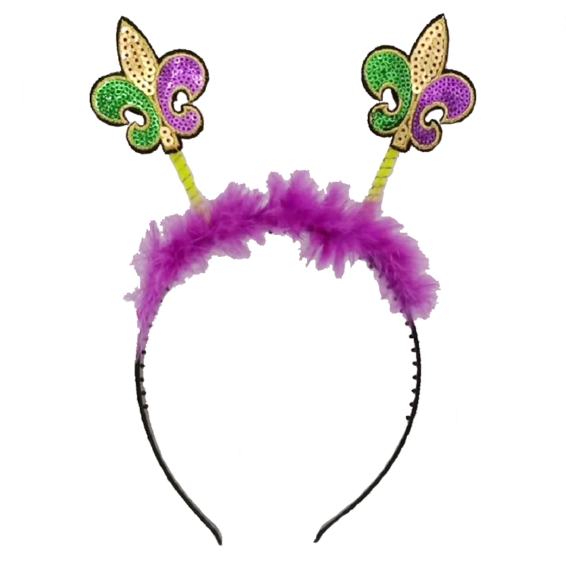 Party Green Purple Sequins pannband