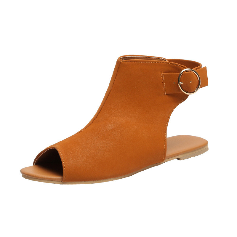 Peep-toe sandaler för kvinnor