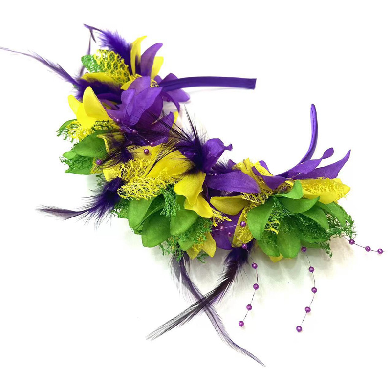 PGG Color Feather Flower pannband