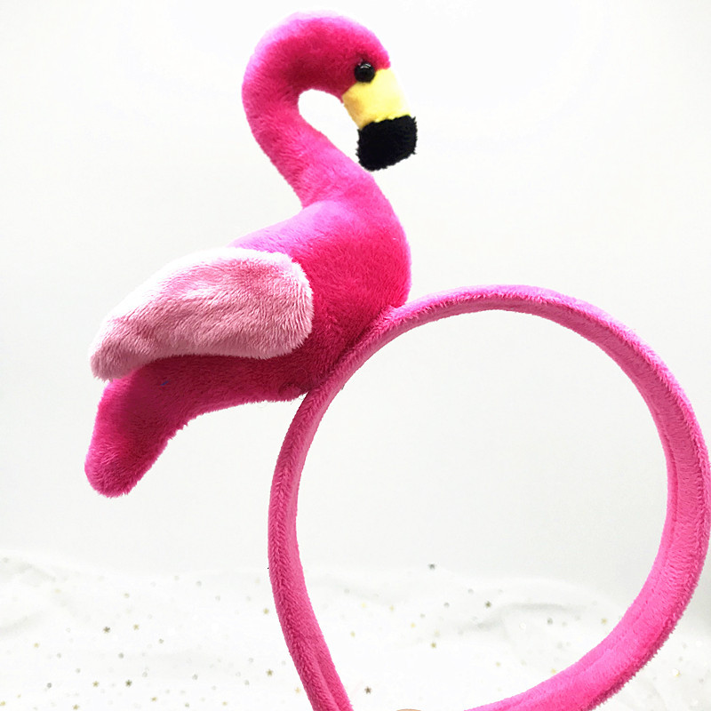 Rosa flamingo pannband