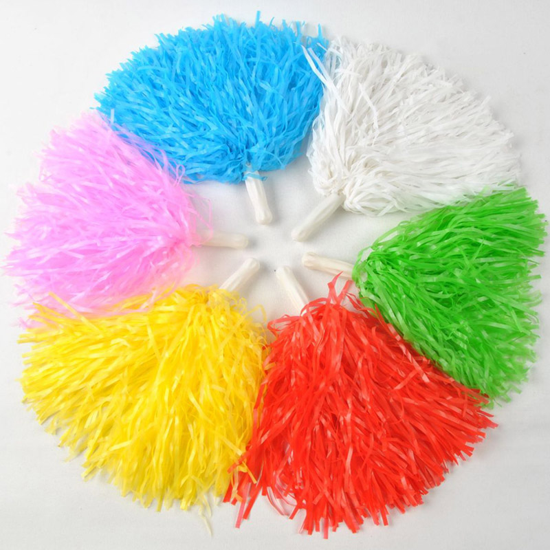 Plast Cheerleading Pom Poms med handtag