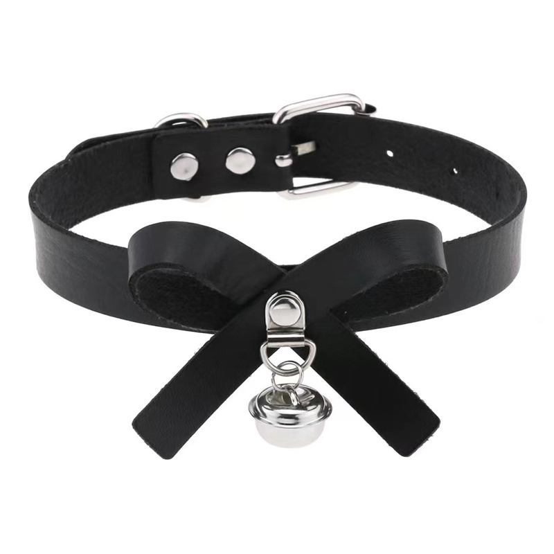 Pu Goth Pendant Choker