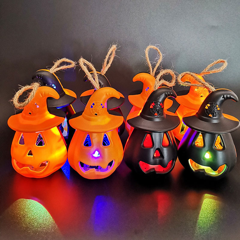 Pumpa skalle nattljuslampa
