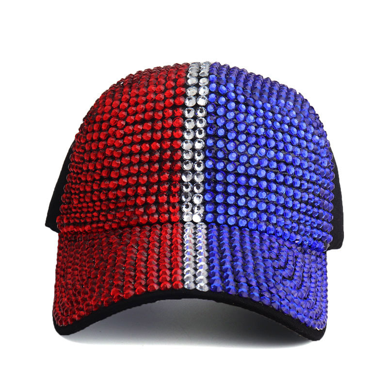 Andningsbar baseball bling diamanthattar
