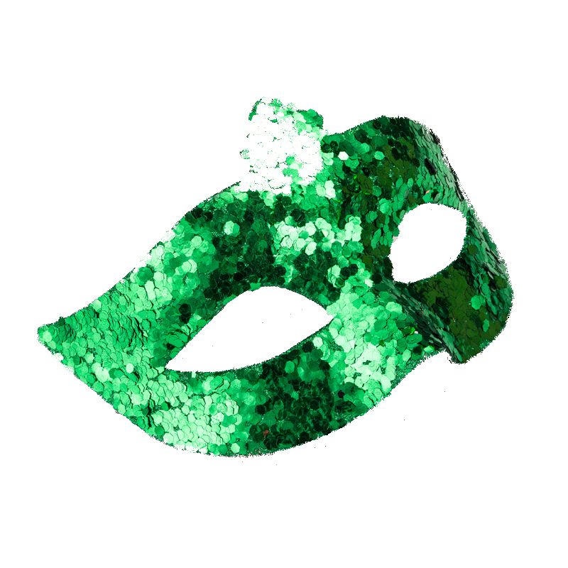 St. Patrick Christmas Prom Carnival Gold Plast Makeup Masker