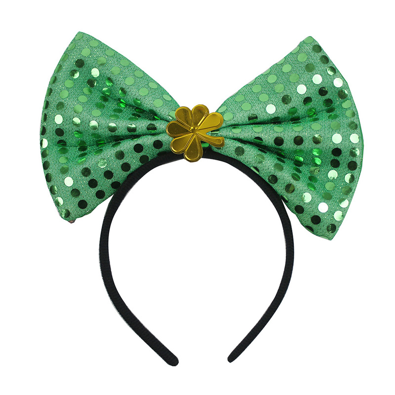 St. Patrick Day Bow pannband