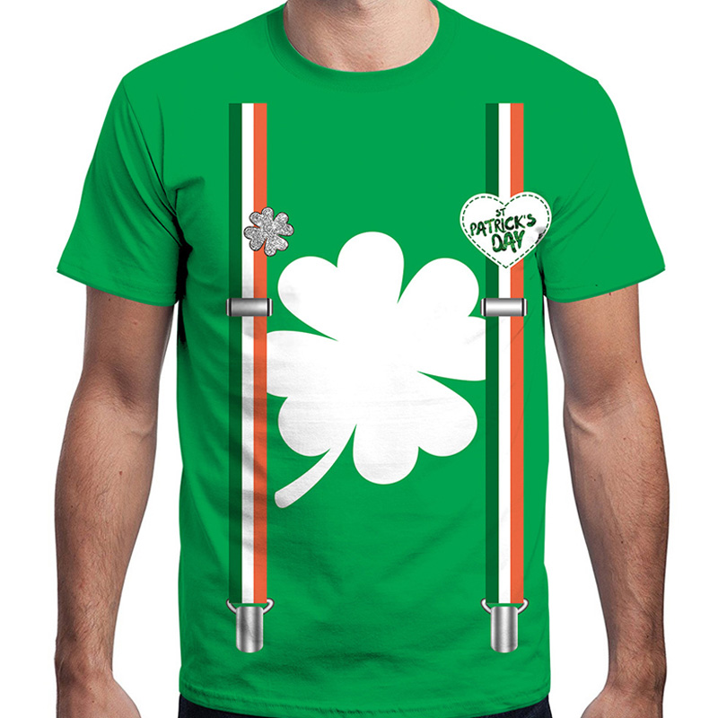 St Patrick's Day kortärmad T-shirt i bomull