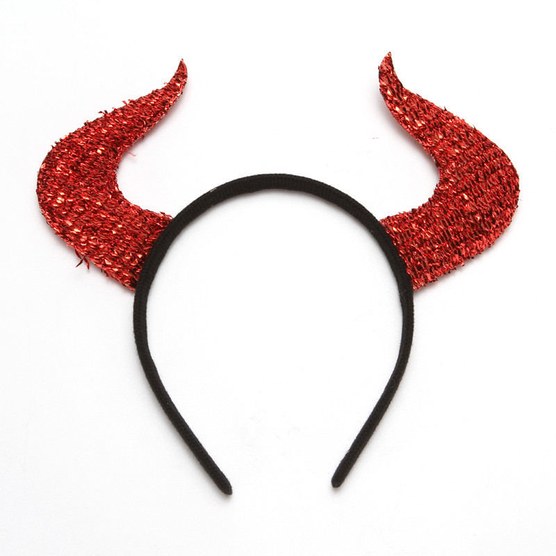 Headpiece Red Devil Pannband Horn Trident pannband Set