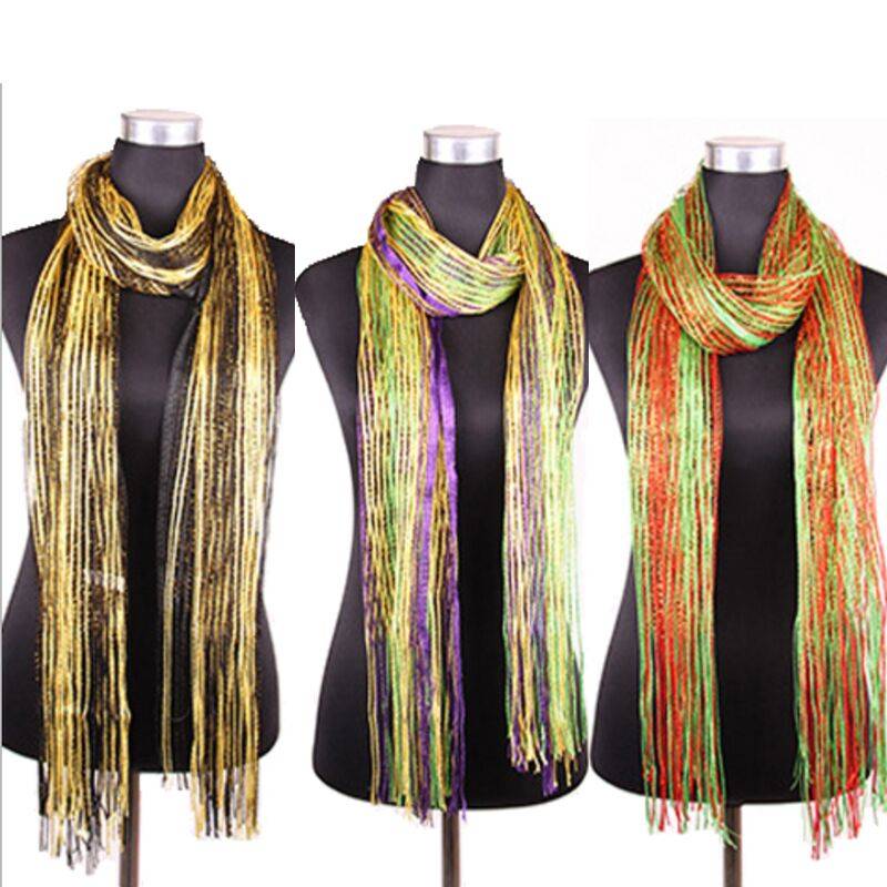 vuxen våren mardi gras outfits grön lila gul halsduk