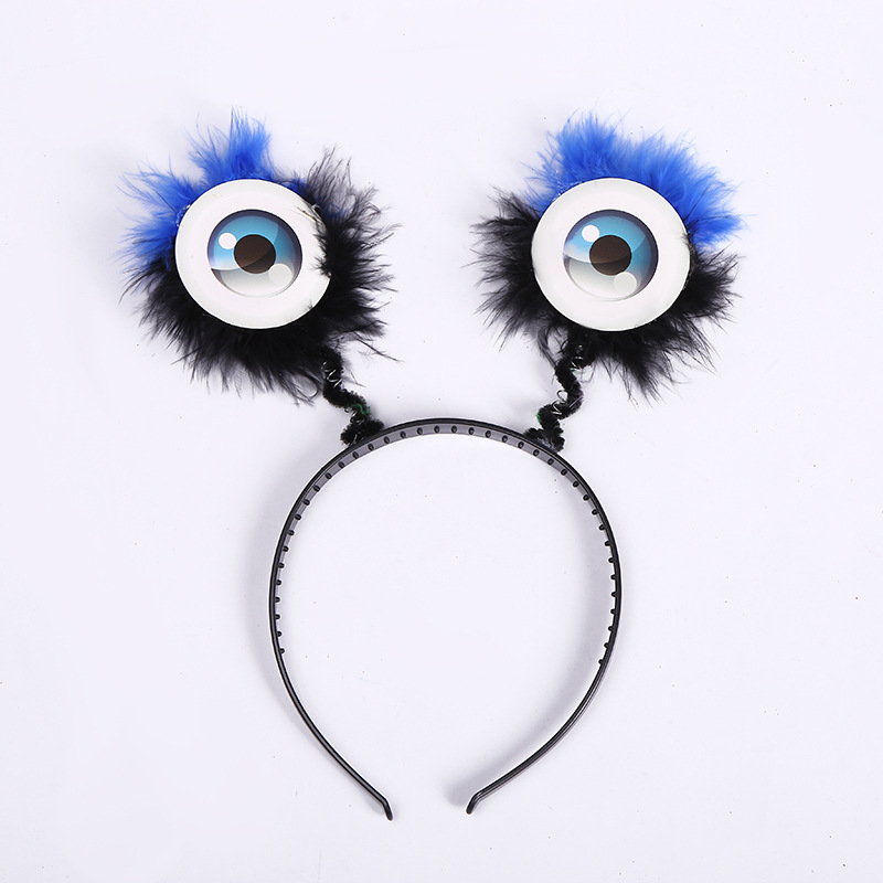 Alien Eyes Fluffy Pannband UFO Antenn Pannband