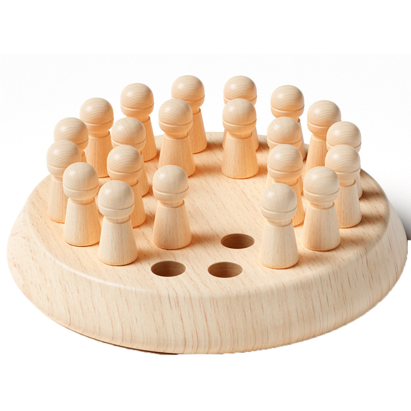 Trägarn minne match stick schackspel