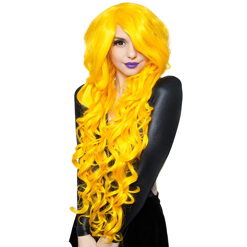 Gul Blond Body Wave Transparent Spets Front Peruk